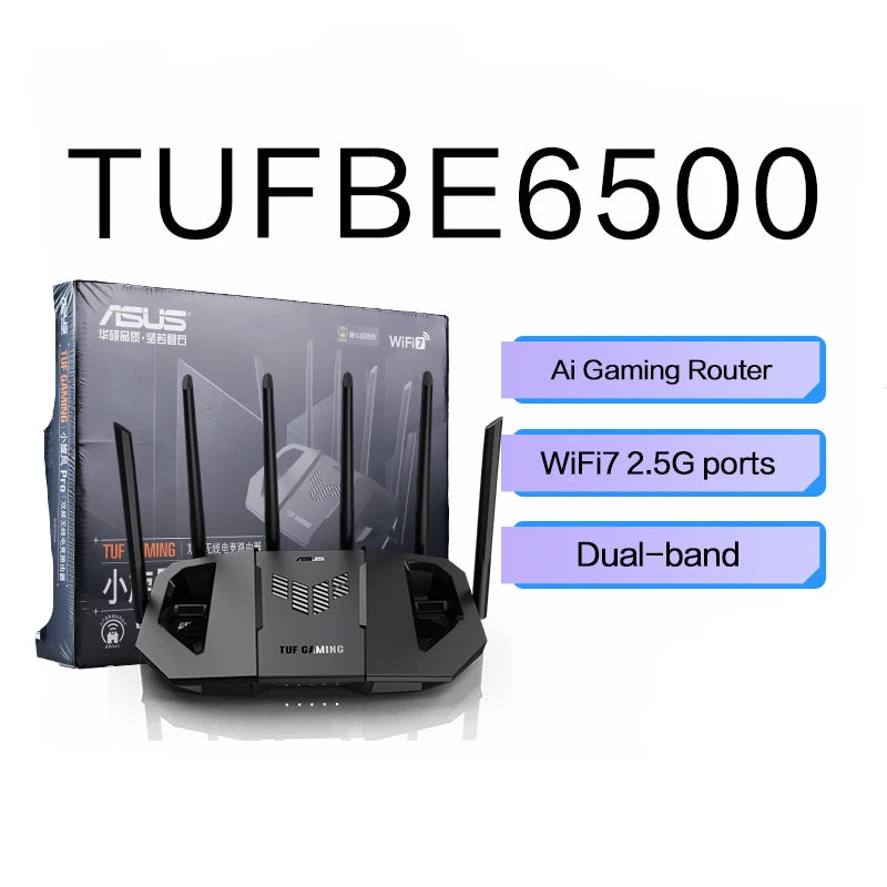 ASUS WiFi7 TUF GAMING BE6500 Gaming Router Ai Router Home WiFi Random Group Routing - WinSupport Tech