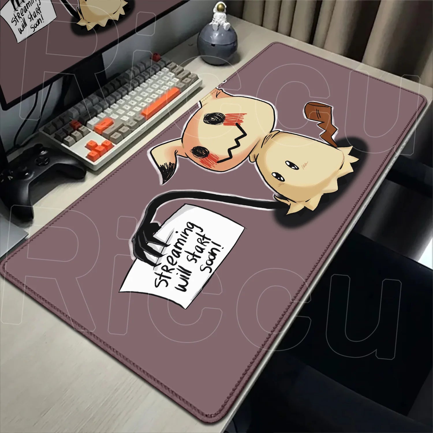 HD Rubber Non-slip Mouse Pads Gaming P-Pokemons Mimikyu Mousepad Mouse Pad Kawaii Large Gamer XXL Pc Keyboard Desk Mouse Mat Rug