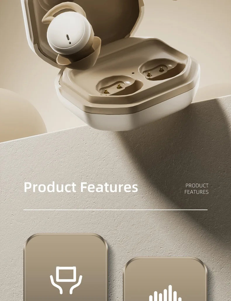 Bluetooth Earbuds,Wireless Sleep Ear Buds,Invisible Noise Cancelling Earphones,Bluetooth  Sleeping Headset for Small Ears Canal