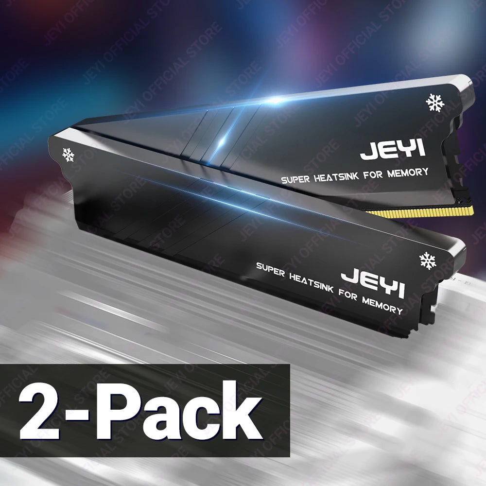 JEYI DIY Memory RAM Heatsink With Thermal Pads, Desktop RAM Cooler DDR Radiation Dissipate for PC DDR2/DDR3/DDR4/DDR5