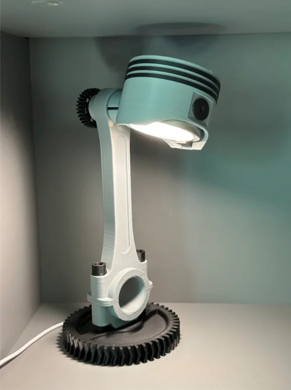 Automobile engine piston Desktop Ornament Dimmable Night Light Student Dormitory Reading Eye Protection Bedroom Desk Decorative