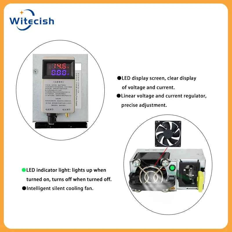 Lifepo4 Charger 12V 62A 60A Lithium Battery Charger 110V-240V Input 3-15V Adjustable Quick Fast Adapter for Lifepo4 Battery