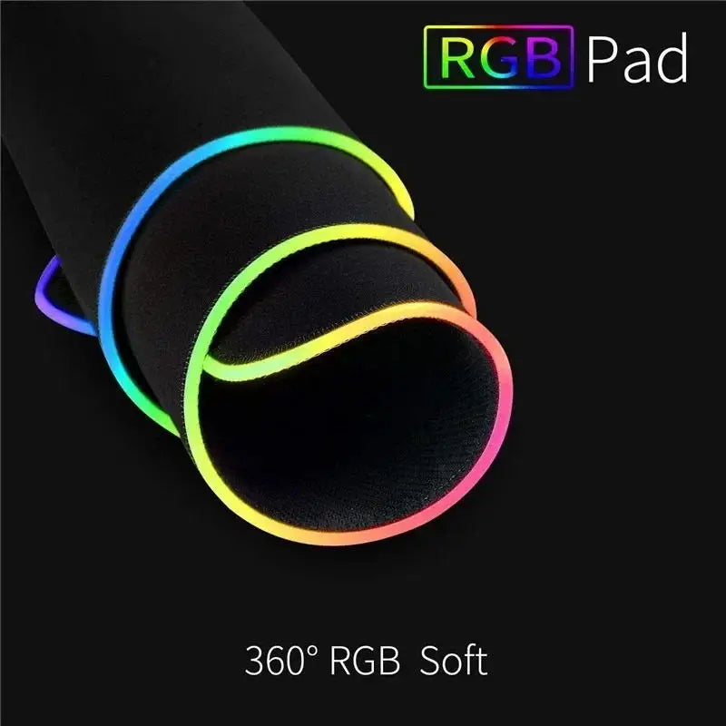 Geometry Large RGB Gamer Mousepad 40x90cm Hexagon Mouse Mat Gaming Mousepads LED Keyboard Mats Luminous Desk Pads Mouse Pad