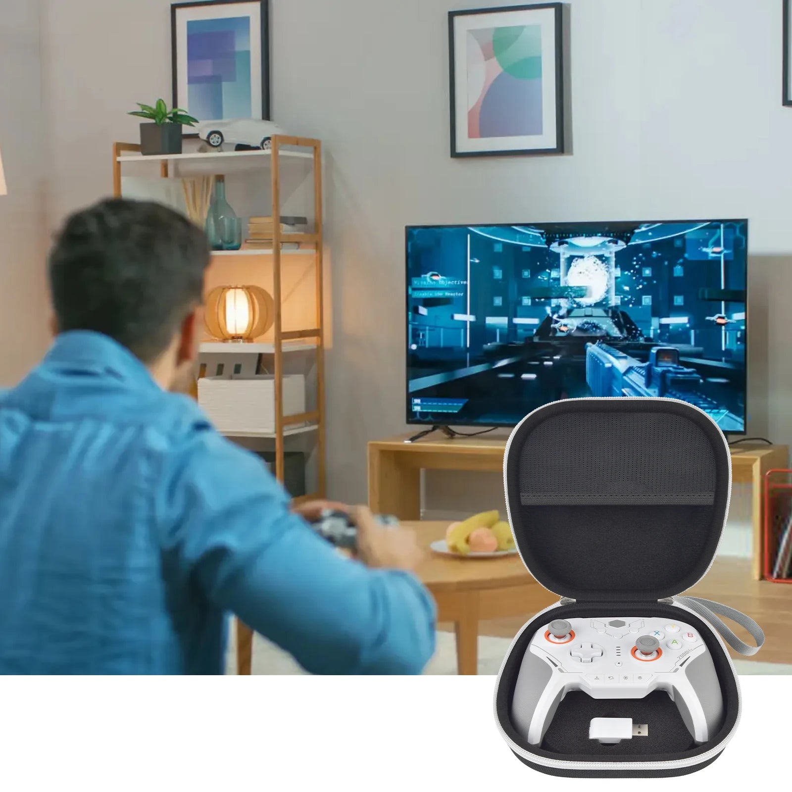 Controller Storage Bag Compatible with BIGBIG WON BLITZ2 TMR PC Gamepad/ Blitz2 Controller Gaming/ Joystick (Bag Only)
