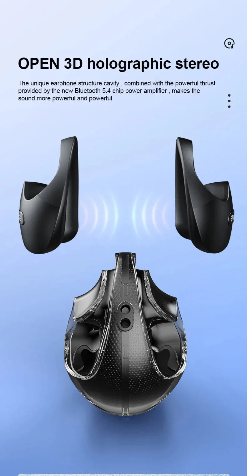 Lenovo OWS Bluetooth Headset X15Pro Open Wireless Ear Hook Headphones Outdoor Sport Gaming Earphone Noise Reduction with Mic