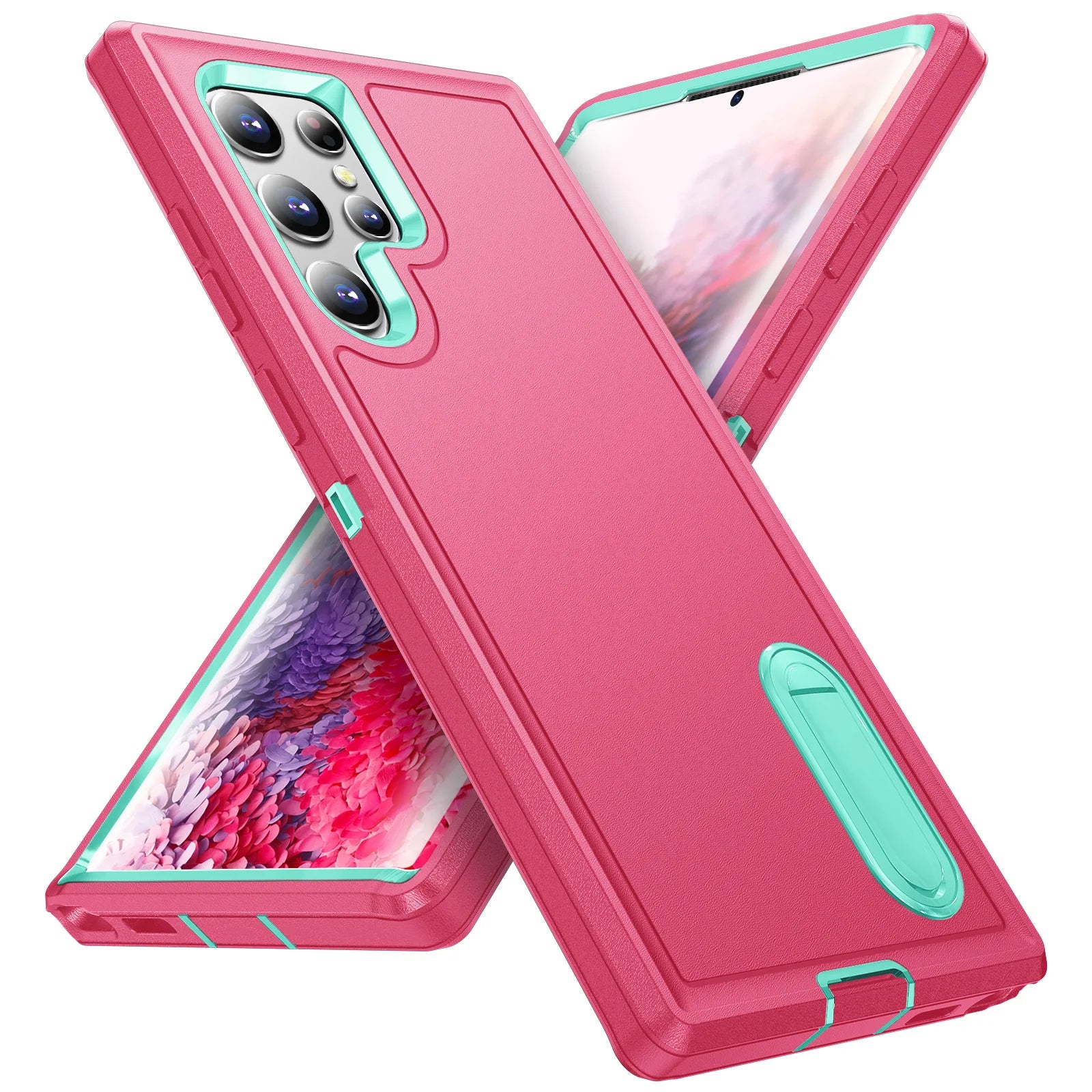 Case For Samsung Galaxy S26 Ultra S25 Edge S24 S23 S22 Heavy Anti-Scratch Rugged Protective Kickstand Full Body Shockproof Cover