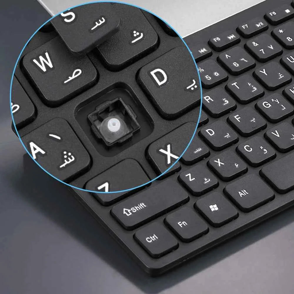 2026 Hot Arabic Keyboard Wireless Mouse For Game PC Player TV Arabic Keyboard and Mouse Set 78Keys Gameing Keyboard Dropshipping