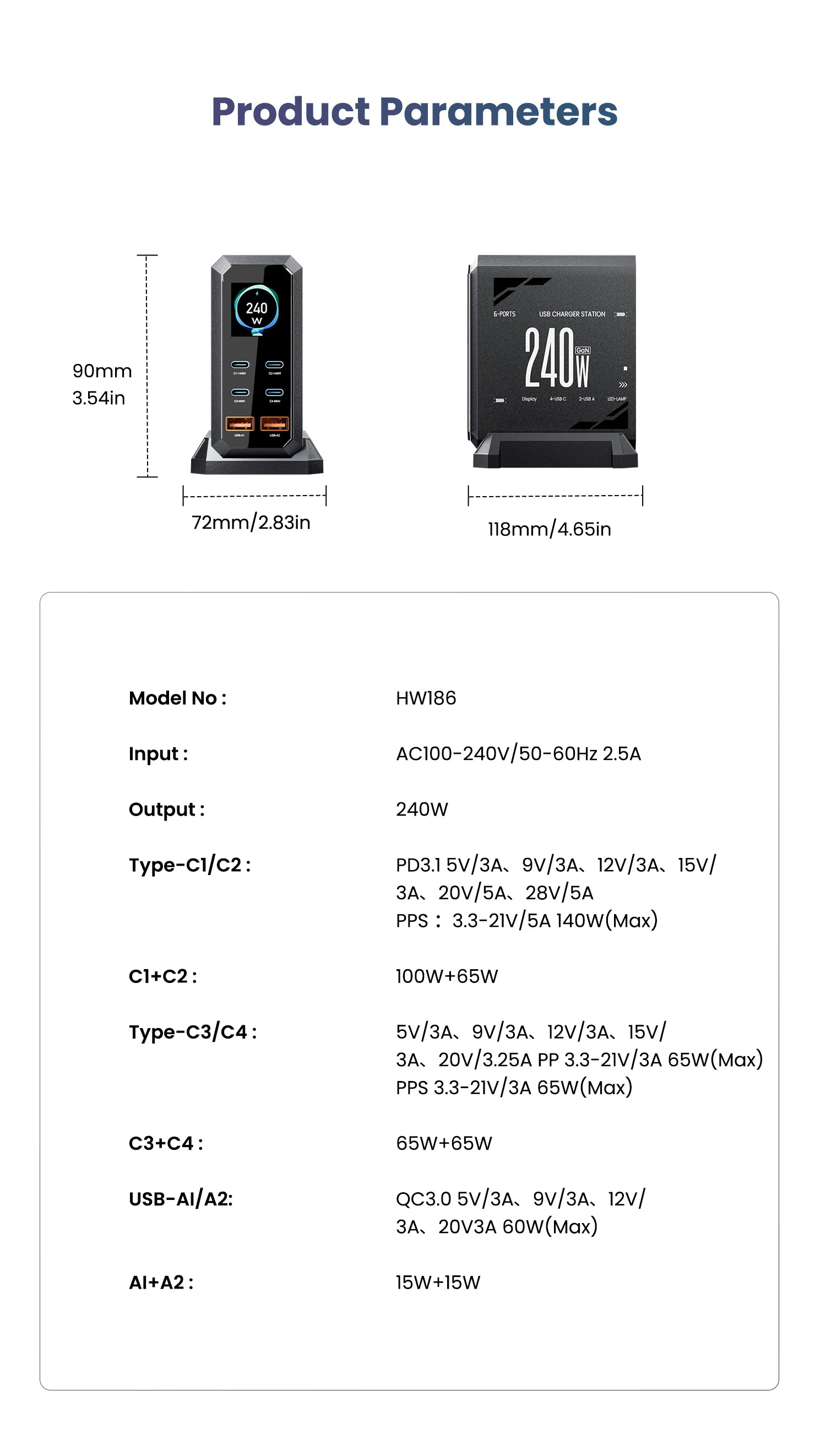ASOMETECH 240W GaN Charger 140W PD3.1 PPS USB Type C Digital Display Fast Charging Station for iPhone 17 MacBook Laptops Samsung