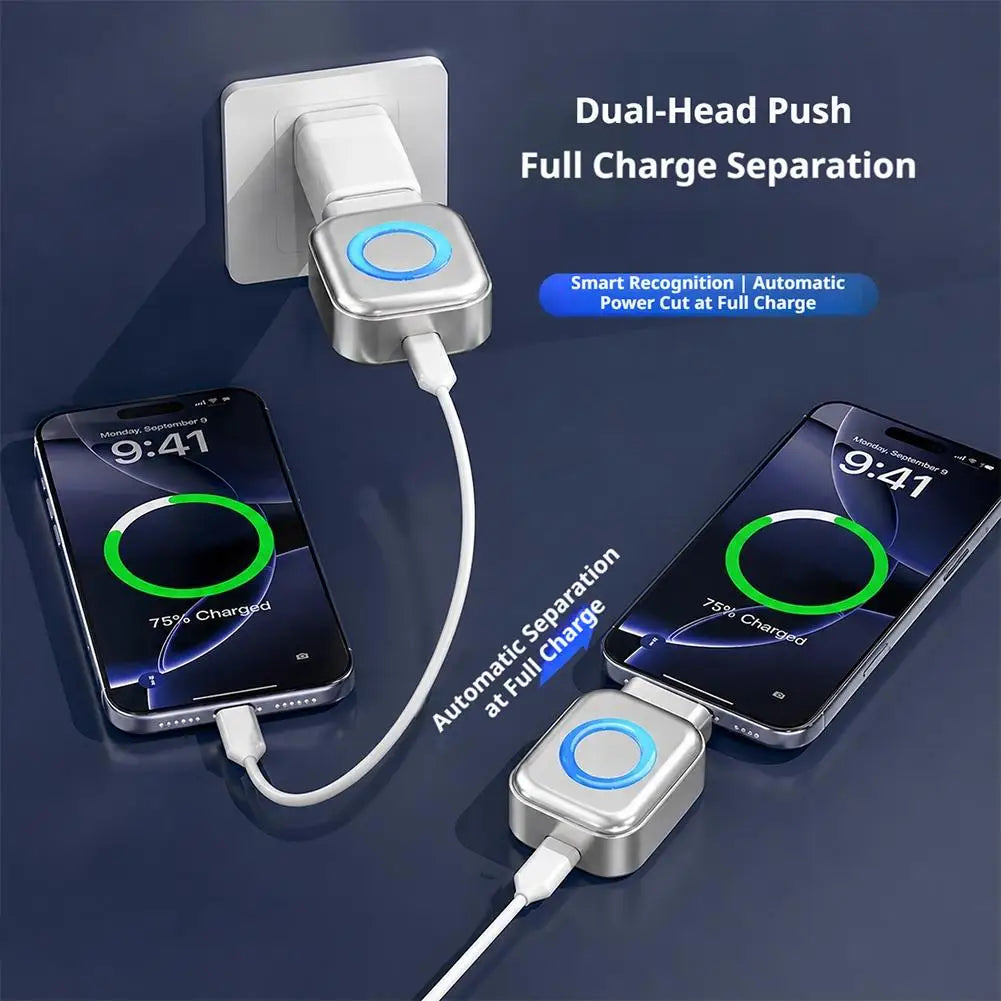 AI Smart Charging Disconnect Adapter Auto Power Off When Fully Charged 140W Type C Fast Charger Battery Protector