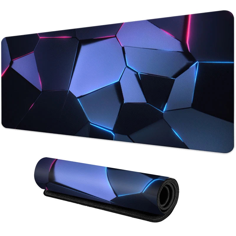 New Cool Geometric Pattern 3D Mouse Pad Computer Laptop Mouse Pad Office Large Gaming Mousepad Rubber Bottom Non-Slip Desk Mat