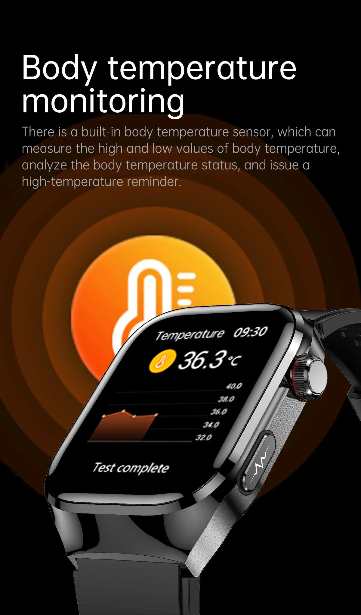 New Nursing Level Blood Pressure Laser Therapy Diagnosis Smart Watch Men Women Clock ECG+PPG Uric Acid Lipid Heart Rate Watches