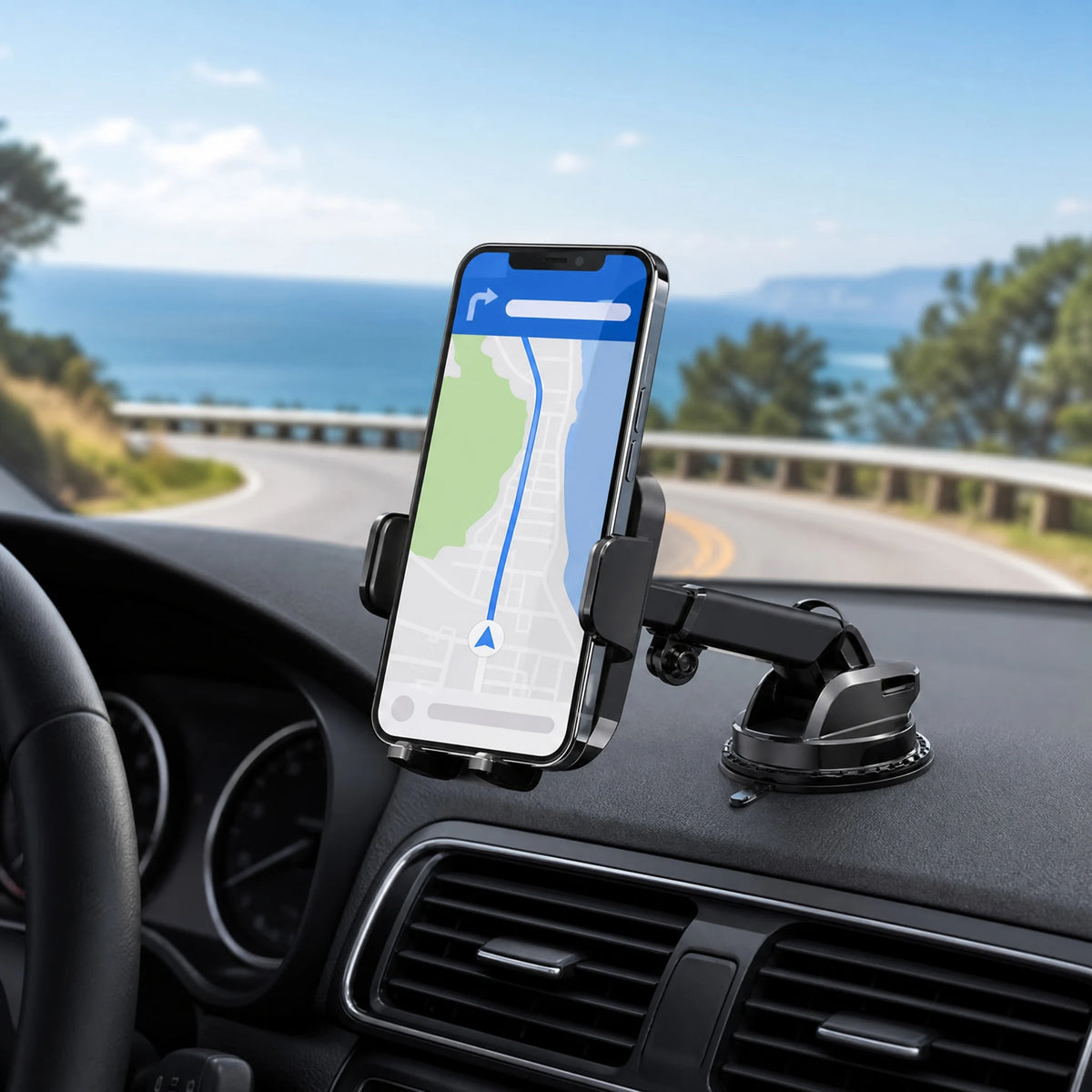 Car Phone Holder – Nano Flexible Silicone, 360° Rotation, Doesn't Block Screen,  Compatible with BlackBerry.
