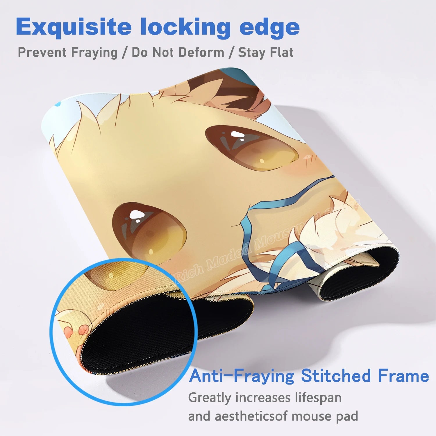 Game Card Pad Gaming Carpet Anime Keyboard Pad Pokemon Eevee Mousepad Gamer Mouse Pads Laptop Extended Desk Mat PC Cabinet Rug