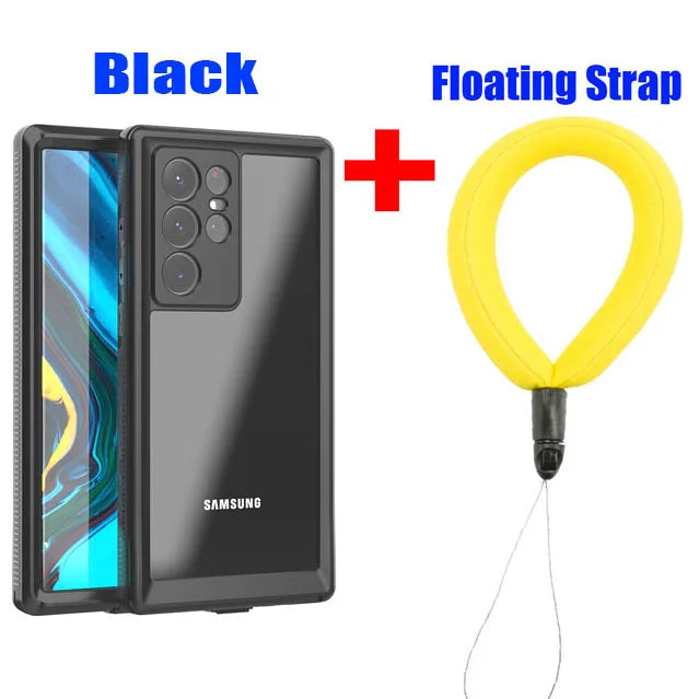 IP68 Waterproof Diving Swim OutdoorSport TPU Armor Cover Case For Samsung Galaxy S22 Ultra Plus S21 S20 Note 20 Ultra Note 10