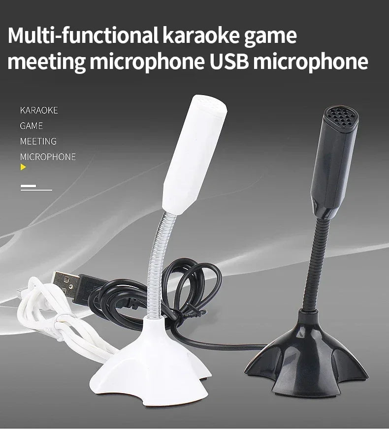 Lenovo USB Microphone For Laptop And Computers Adjustable Studio Singing Gaming Streaming Mikrofon Stand Mic With Holder Desktop