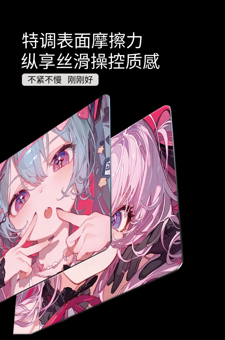 Large Tempered Glass Mouse Pad Extra Large FPS Esports Desk Pad Upgraded Smooth Custom Anti Slip Special Crystal Mist Surface