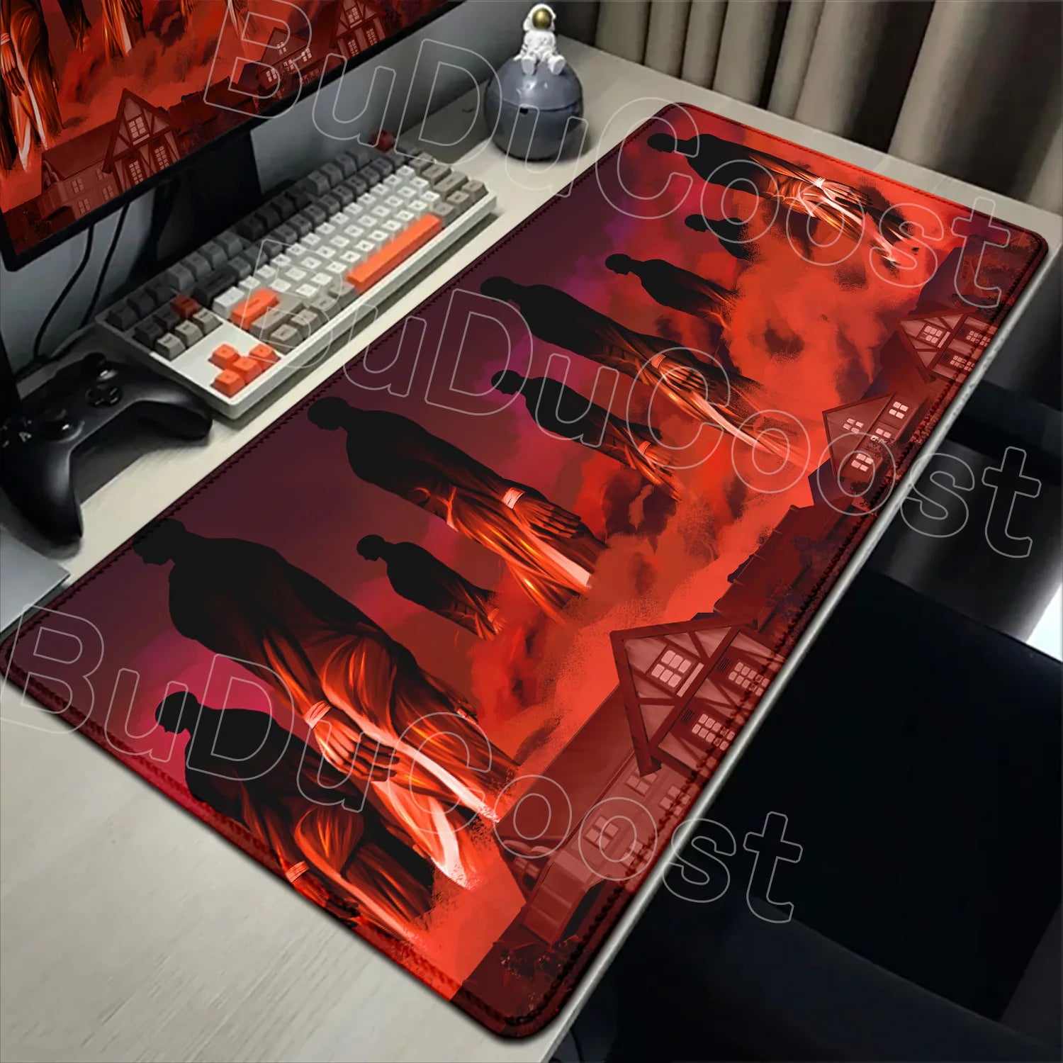 New Mousepad Anime Attack on Titan Mouse Pad Gaming Accessories PC Keyboard Large Rubber Non-slip Desk Mat Computer Table Carpet