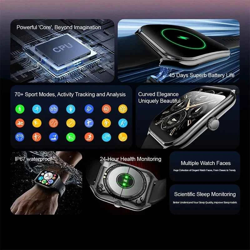 New Ultra Thin Smart Watch men 1.96