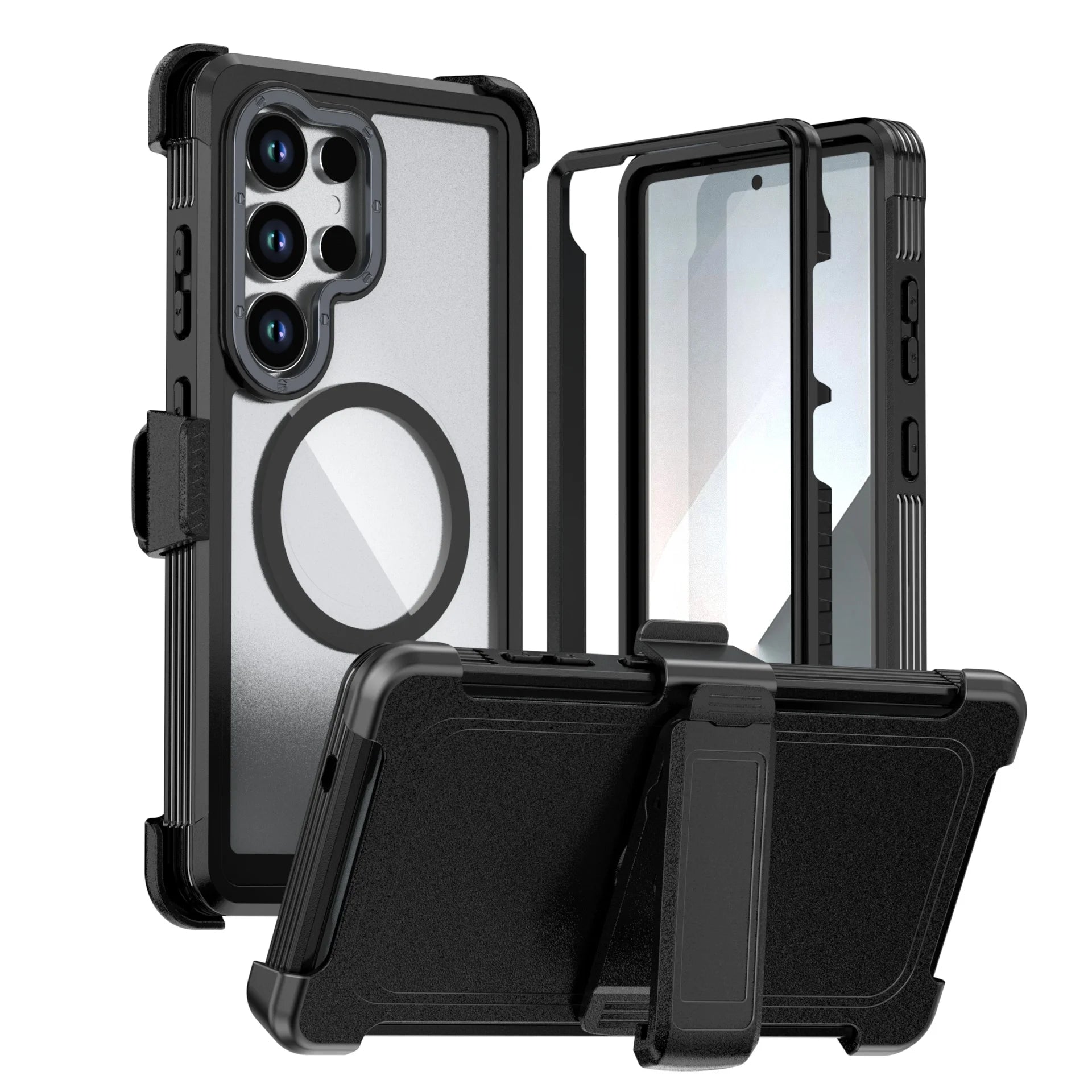 New 3in1 Acrylic for Magsafe Case For Samsung Galaxy S26 S25 S24 Ultra Plus S24 FE A06 A16 A26 A56 A36 A15 Full Protection Cover