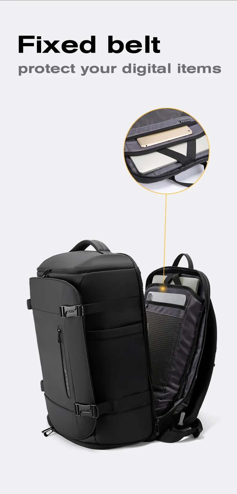 BANGE Carry On Backpack Cabin Bag Travel Backpack for Men Shoes Handle Luggage Leisure Laptop Backpack mochila para viaje cabina