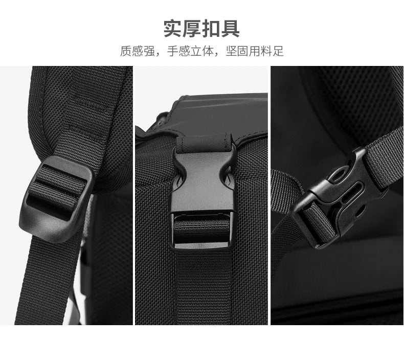 OZUKO Men Backpack Large Capacity 16 inch Laptop Backpacks USB Charging Teenager Schoolbag Male Waterproof Travel Bag Mochilas