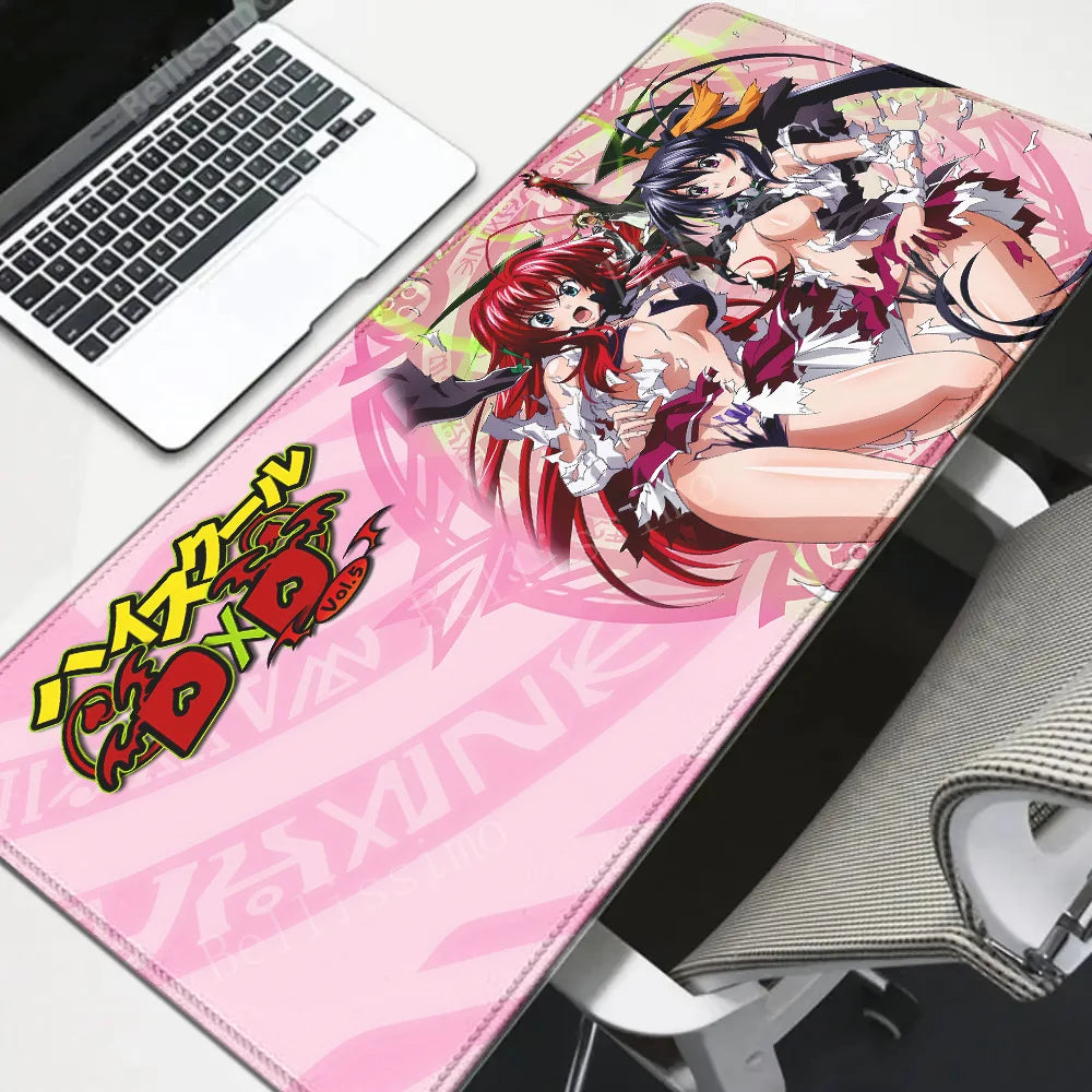 High School DxD Animation Computer Table Decoration mousepad Speed Big mouse pad Large Setup Gaming Accessories Keyboard deskmat