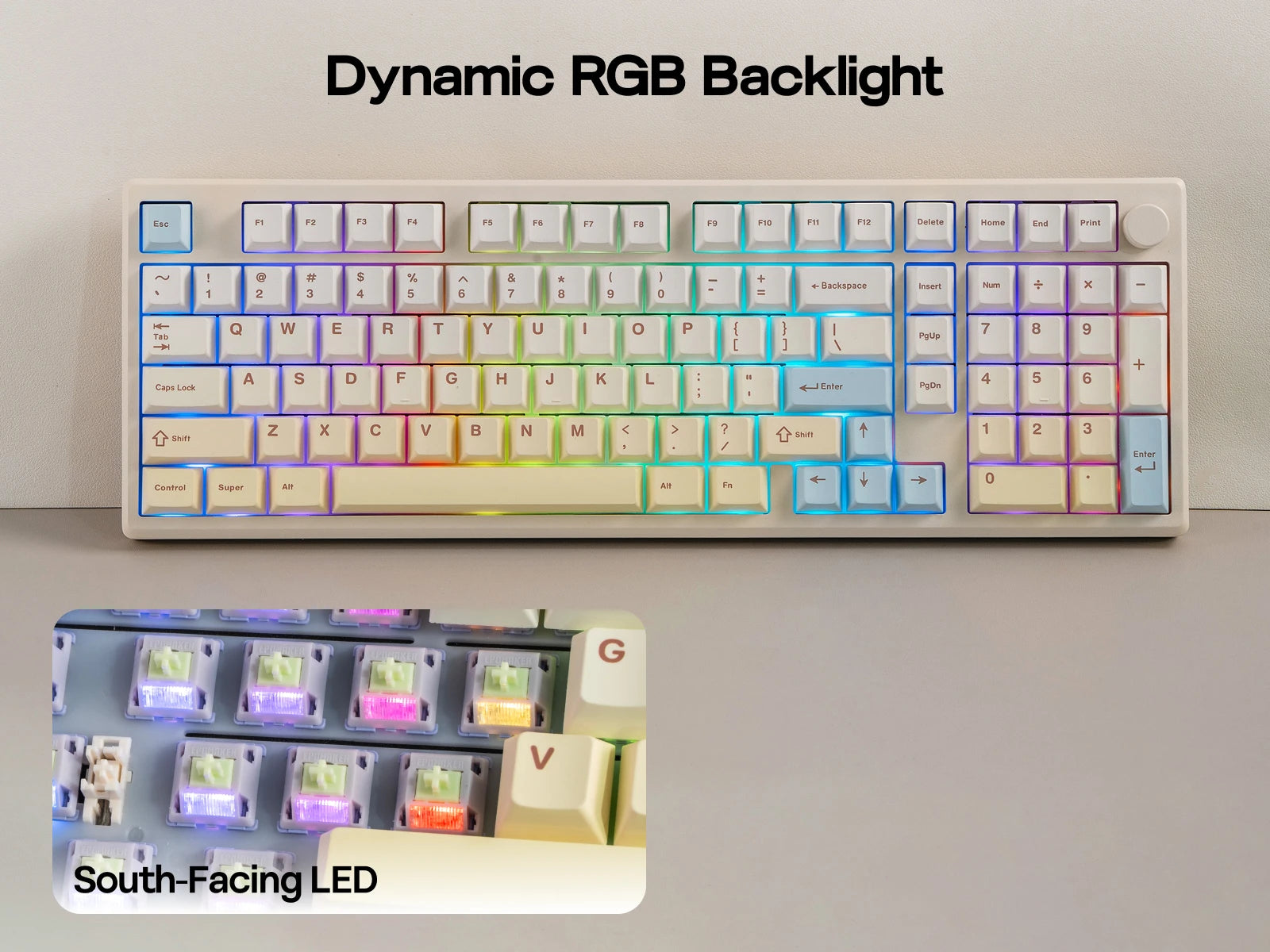 EPOMAKER Galaxy100 Lite QMK/VIA 96% ANSI US Layout Wired/2.4GHz/BT Wireless 1800 Aluminum Mechanical Keyboard 8000mAh Battery