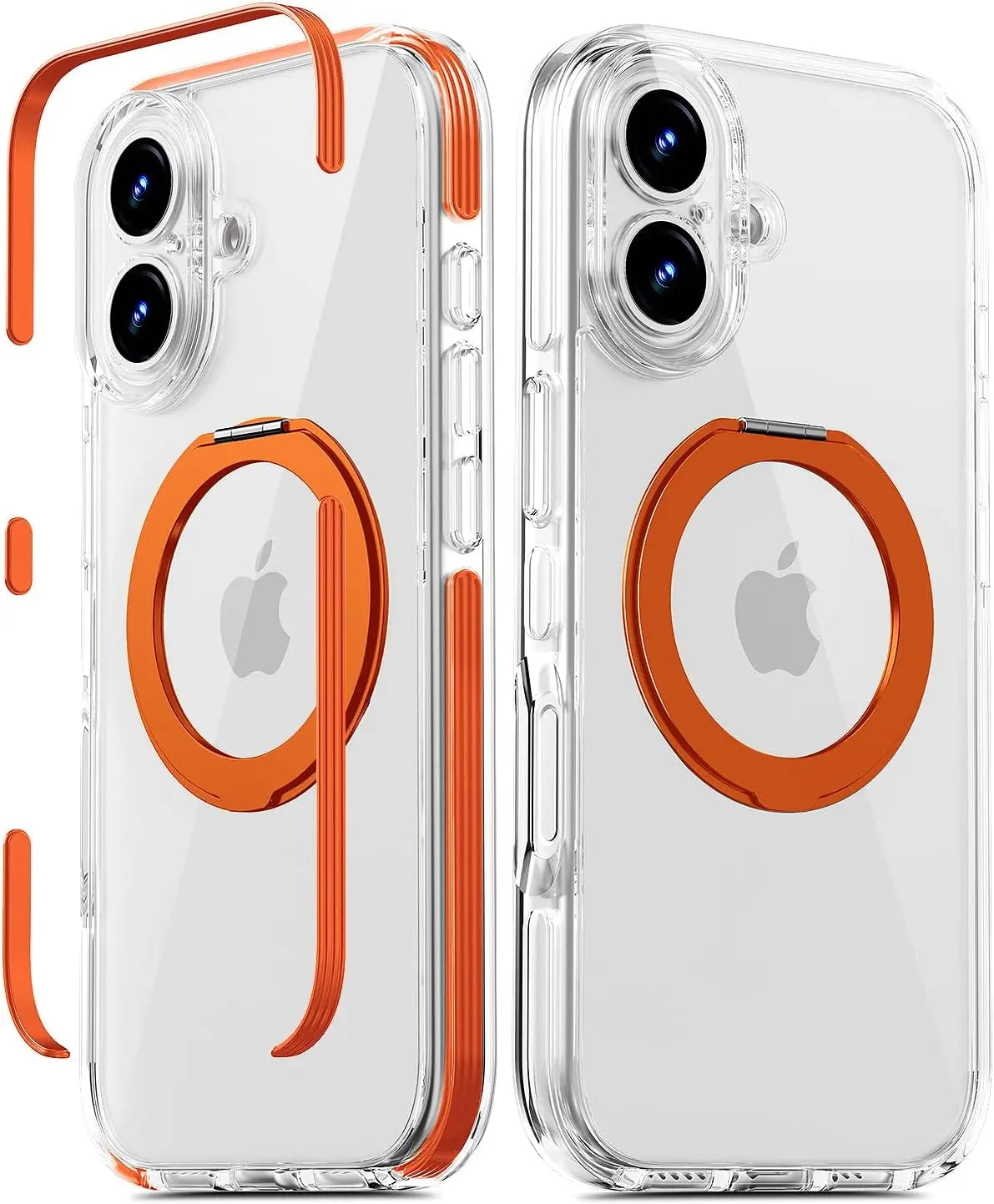360-Degree Rotating Stand Magnetic Case Compatible with iPhone 17 Pro Max/17 Air/16 Plus/15 Pro/14 Pro Max/13/12