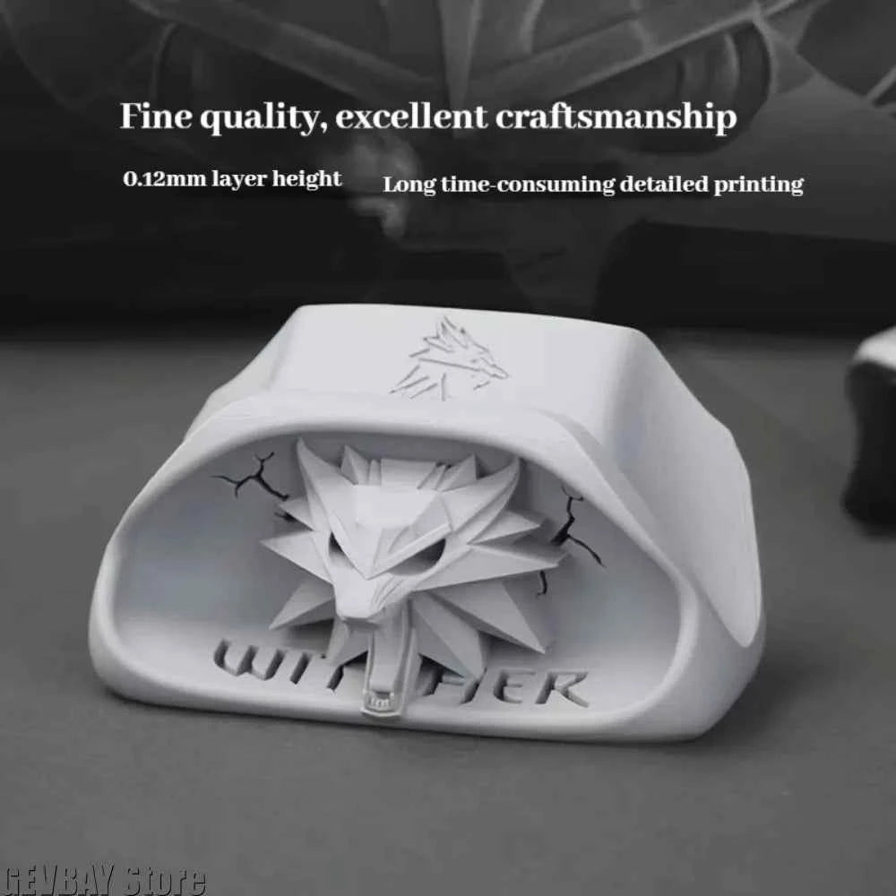 Wolf Head Badge Game Controller Base Bracket for Xbox Gamepad Gaming Peripherals Computer Accessories Desktop Storage Organizer