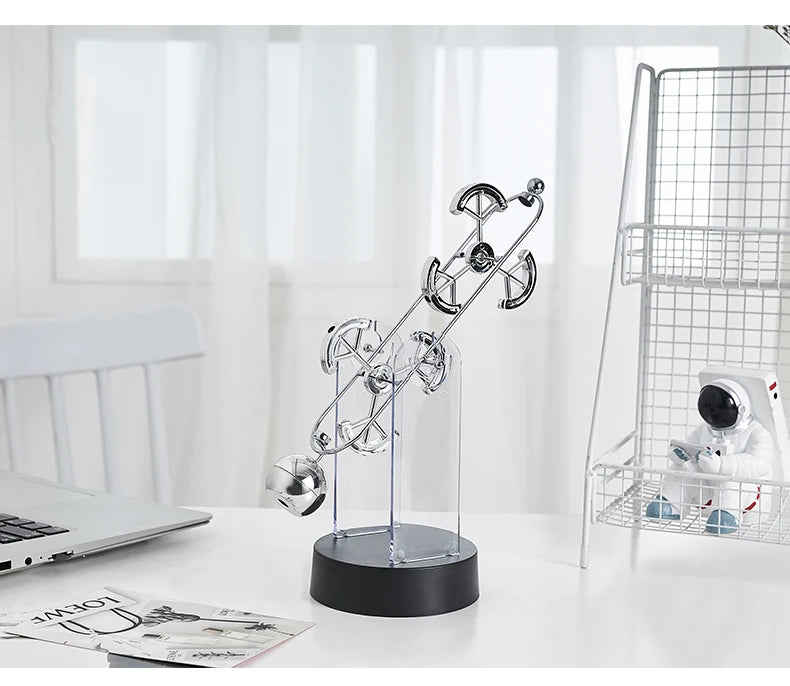 Physics Science Newton Pendulum Nordic Home Decoration Accessories Modern Metal Maglev Balance Balls Office Desk Decor Gifts