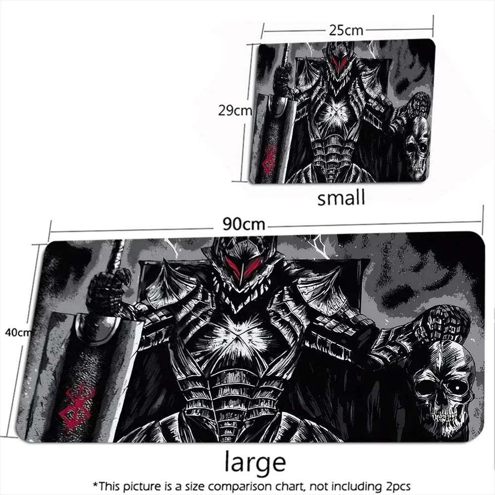 Guts Sword in Berserk Mouse Mat XXL Computer Accessories Large Keyboard Laptop Table Pad The New Product Gamer Gaming Mousepad