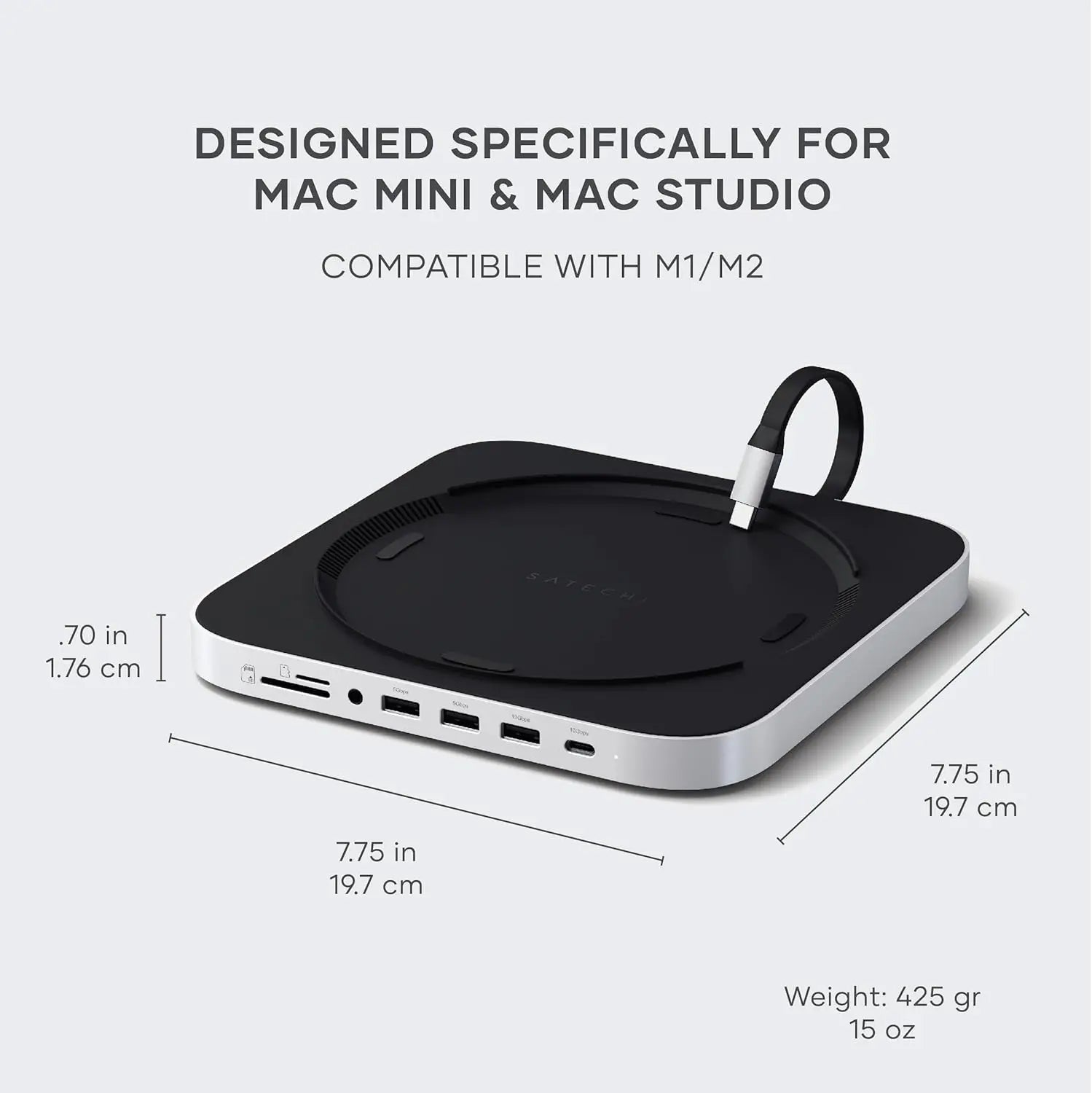 Multiport Mac Mini Hub with SSD Enclosure