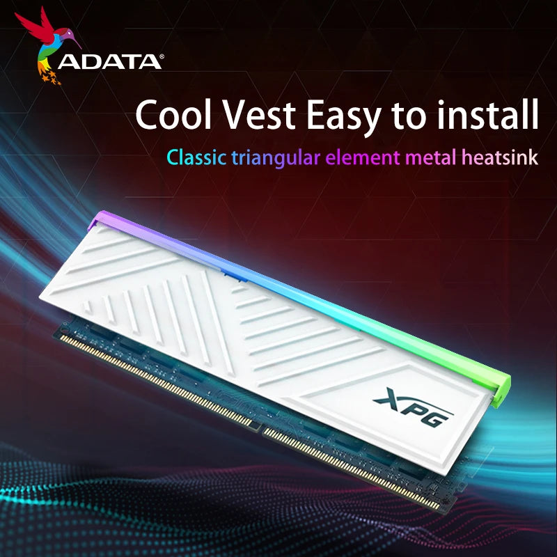 ADATA XPG SPECTRIX D35G DDR4 RGB Memory 3200 3600 8GB 16GB U-DIMM Single Memoria Rams With Heatsink Ram for Desktop CL 16-20-20 - WinSupport Tech