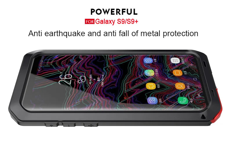 For Samsung Galaxy S24 S23 S22 S21 Ultra S10 S20 Plus Note 20 10 Luxury Armor Metal Heavy Duty Protection Case Shockproof Cover