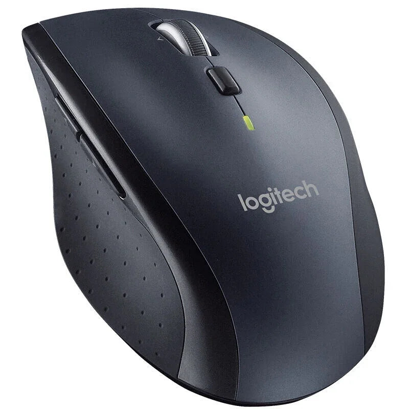 Logitech M705 Wireless Laser Mouse Unifying Receiver Ergonomic Design for PC Laptop Desktop Mac Office Use Computer Peripherals