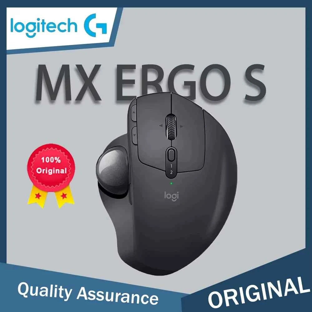 Mouse Logitech MX ERGO S Ergonomic Mouse Trackball Mouse Wireless Bluetooth Quick Charging with Unifying Receiver Office work