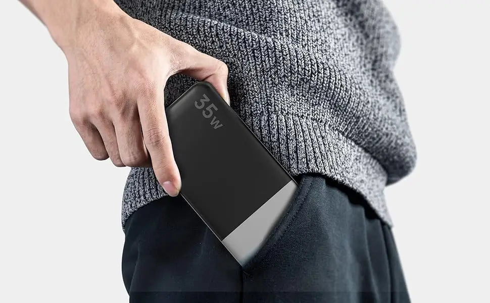 Nobis Mini Slim Power Bank 10000mAh External Battery Fast Charging 35W Portable Charger Digital Display For iphone 17 16 Samsung