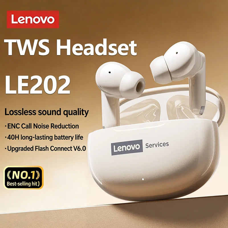 Choice Lenovo Wireless Earphones Bluetooth 6.0 Low Latency Gaming Headset Sport Earbuds XT88Plus Business Headphone 300mAh LE202