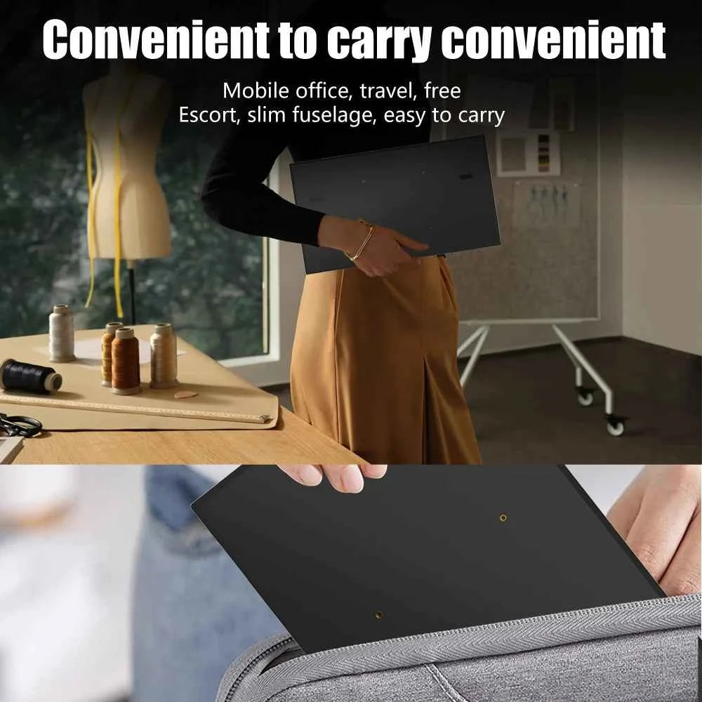 MUCAI N140-S36 Portable Display 14 Inch 60Hz Resolution 1366*768 TN Panel 250cd/㎡ Brightness 3ms Response Portable Monitor