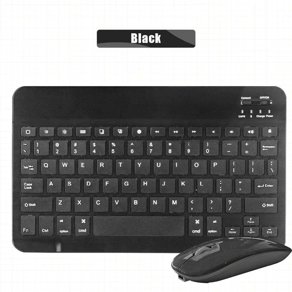 Tablet Wireless 10inch Keyboard For iOS Android Windows For iPad Huawei Samsung Teclado Bluetooth-compatible Keyboard and Mouse
