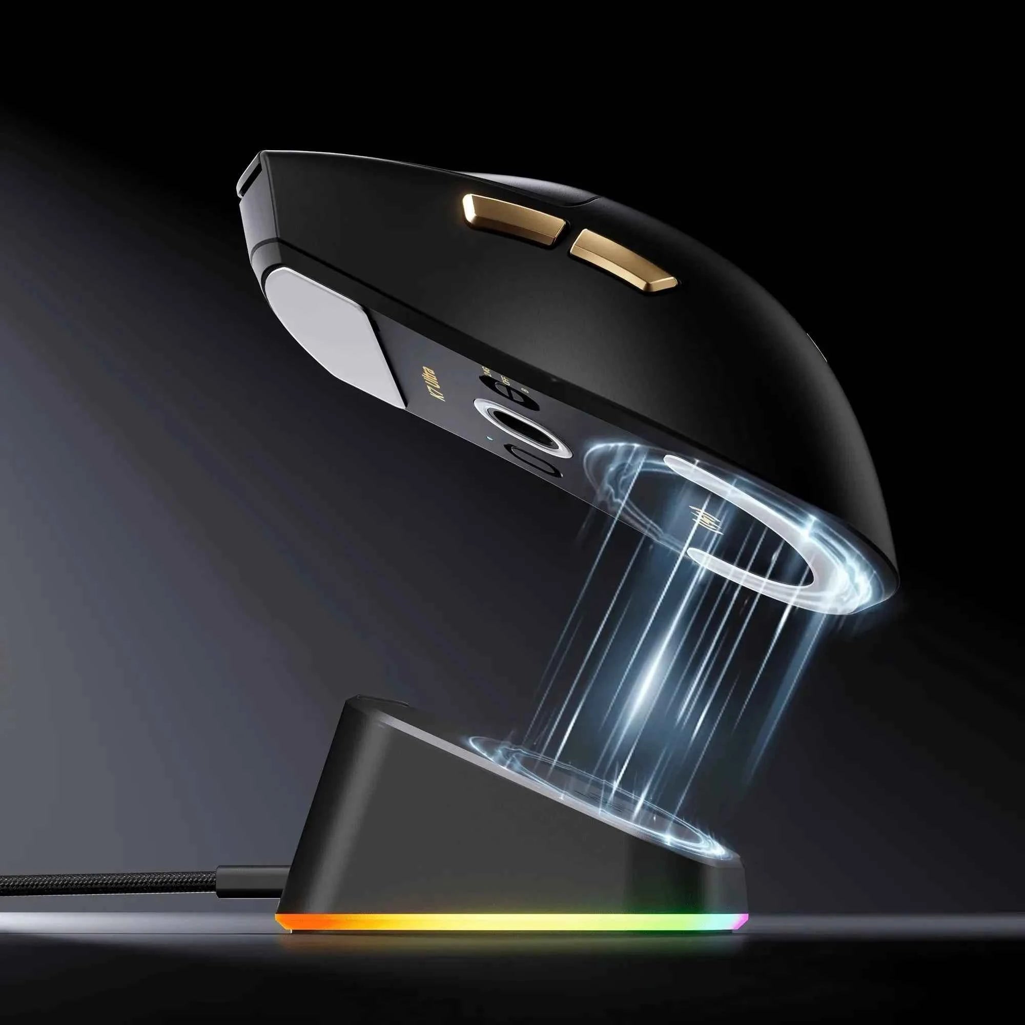 MCHOSE K7 Ultra Wireless Gaming Mouse PAW3950 Dual 8K Polling Rate Lightweight Magnetic Wireless Charging Dock Esports Office