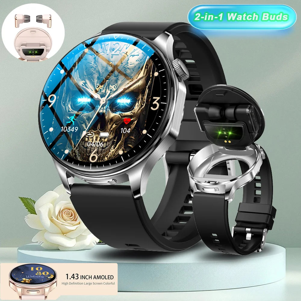 2026 new 2-In-1 TWS Headset Smart Watch 1.43