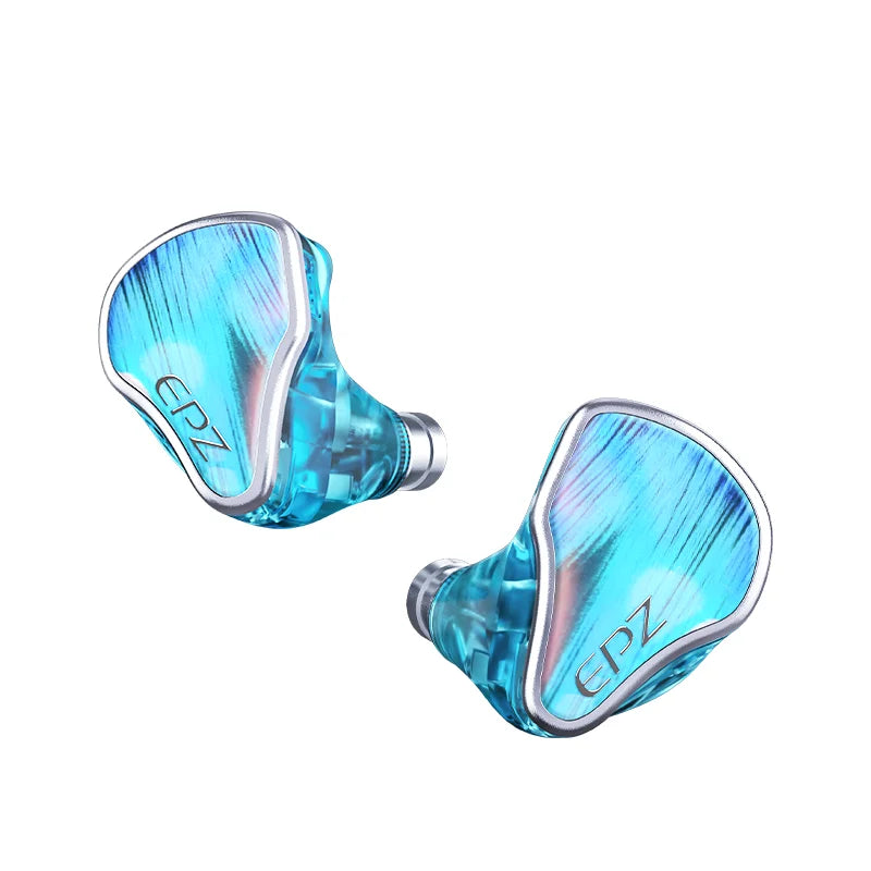EPZ P40 PZT Ceramic In-Ear Hi-Fi Monitoring Headphones 2DD+1Planar Hybrid Drivers 3.5/4.4 Replaceable Copper Silver-Plated Cable