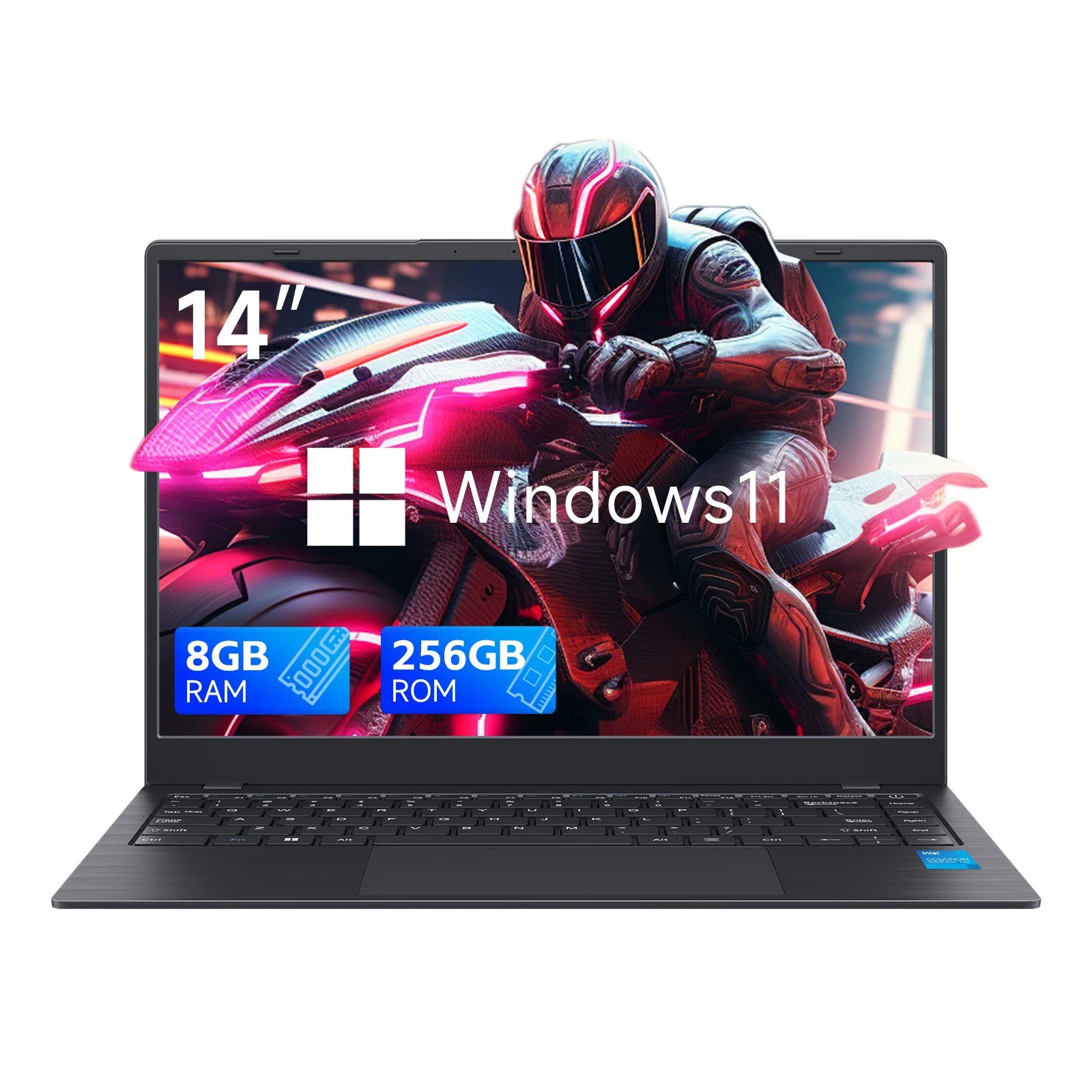 14 Inch Windows 11 Laptop, N4000 2.6Ghz, 8GB RAM, 256GB ROM - WinSupport Tech