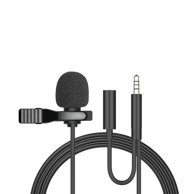 Portable Lavalier Mini Microphone Condenser Clip-on Lapel Mic Wired USB 3.5mm Type-C Microfon For Phone for Laptop PC Smartphone - WinSupport Tech