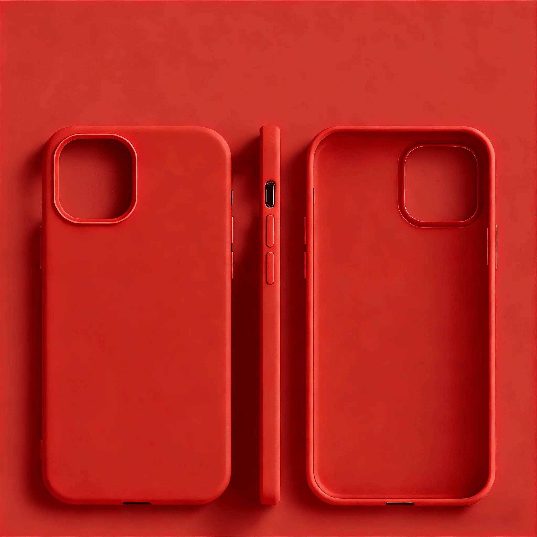Solid Color Silicone TPU Shockproof Basic Liquid Silicone Phone Case Genuine Cream Yellow TPU Prevents Yellowing Soft-Level Prot
