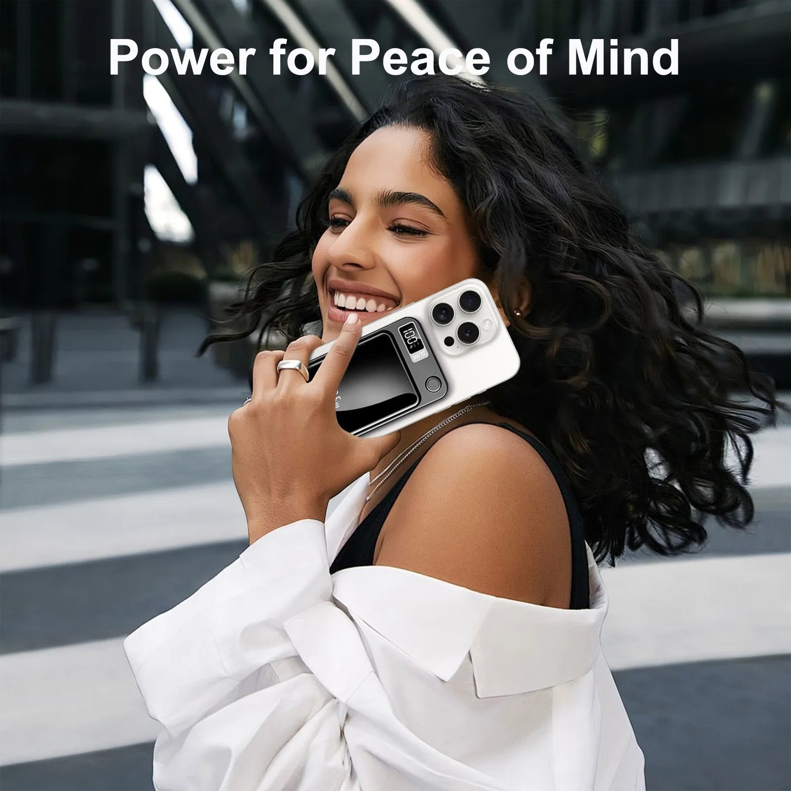 Magnetic Wireless Power Bank Fast Charging PD 22.5W 10000mAh Portable Charger USB-C External Battery For Iphone Huawei Samsung