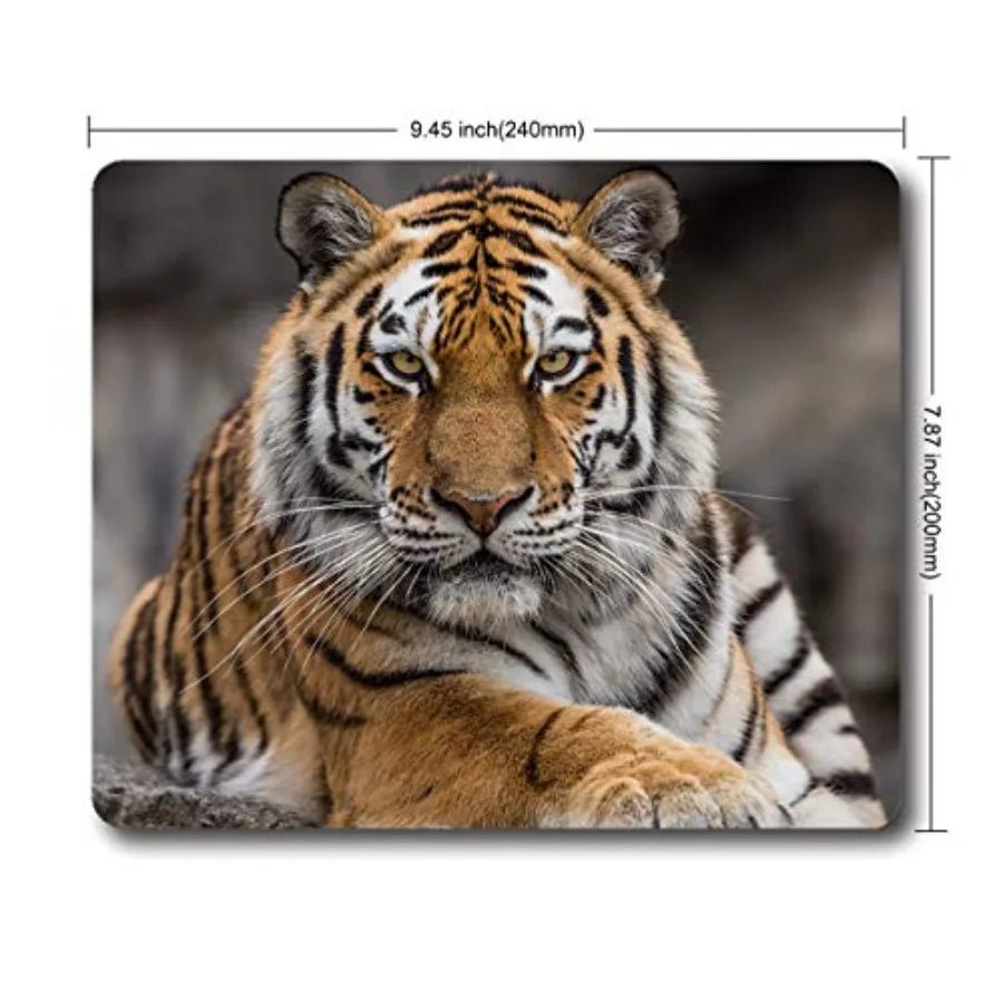 Mouse Pad Siberian Tiger Gaming Personality Rectangle Mouse Mat Non-Slip Rubber Mousepad