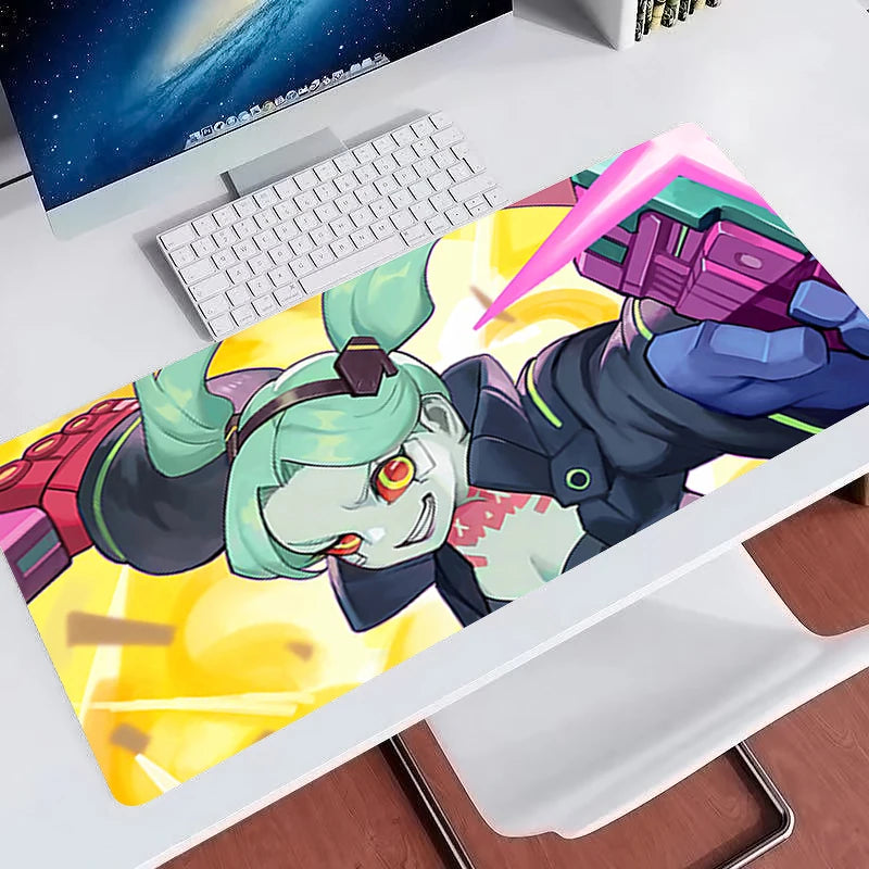 Cute cartoon Mouse Pads Rubber Extended Gamer Desk mat Large Computer Keyboard Pad C-cyberpunk Rebecca Colorful gaming mousepad