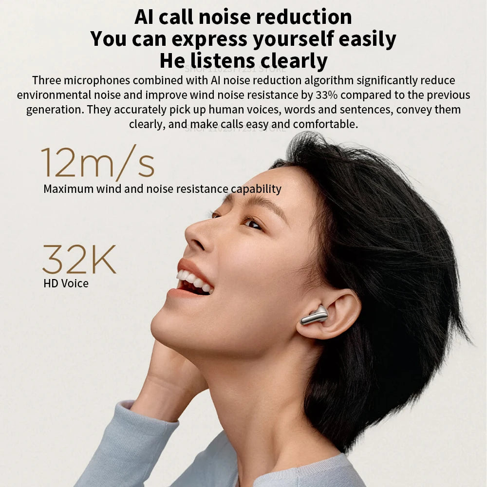 Original Xiaomi Buds 5 Earphone TWS AI Active Noise Cancelling HiFi Wireless Bluetooth Sound Recording Headphone Lossless Audio